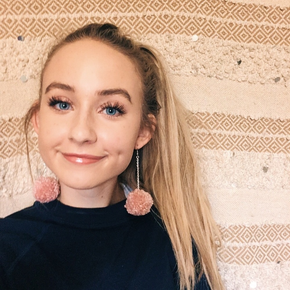 Dangly Pom Pom Earrings